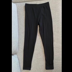 Fleece leggings black